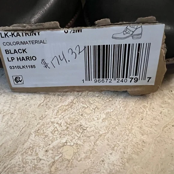 NEW - Lucky Brand LK-Katrina Black Leather Boots - MSRP $174 - Picture 8 of 9